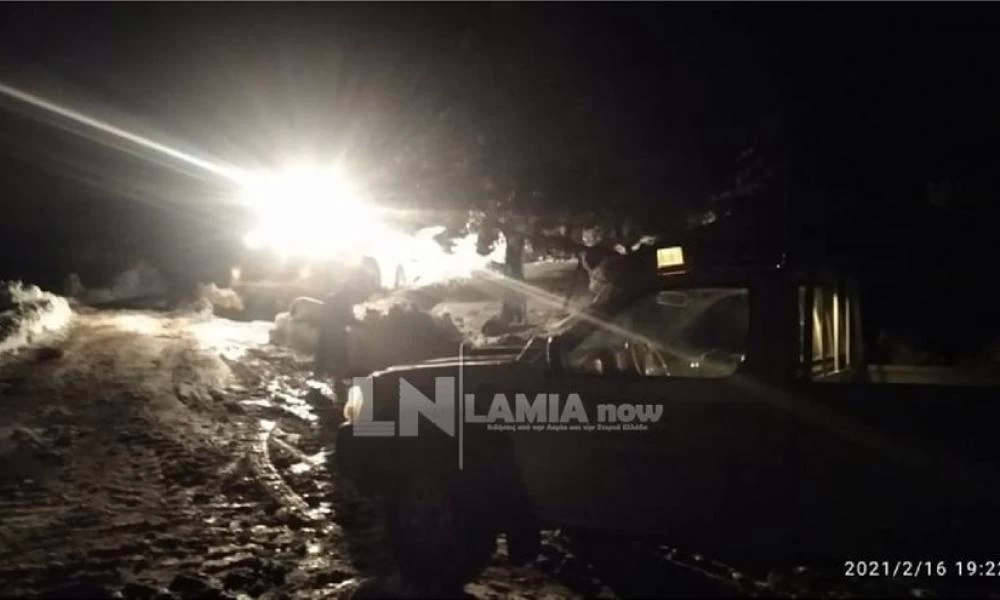 Κακοκαιρία Μήδεια: Απεγκλωβίστηκαν κτηνοτρόφοι στη Φθιώτιδα